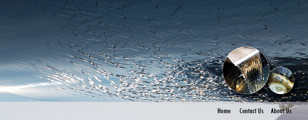 steel and glass water features